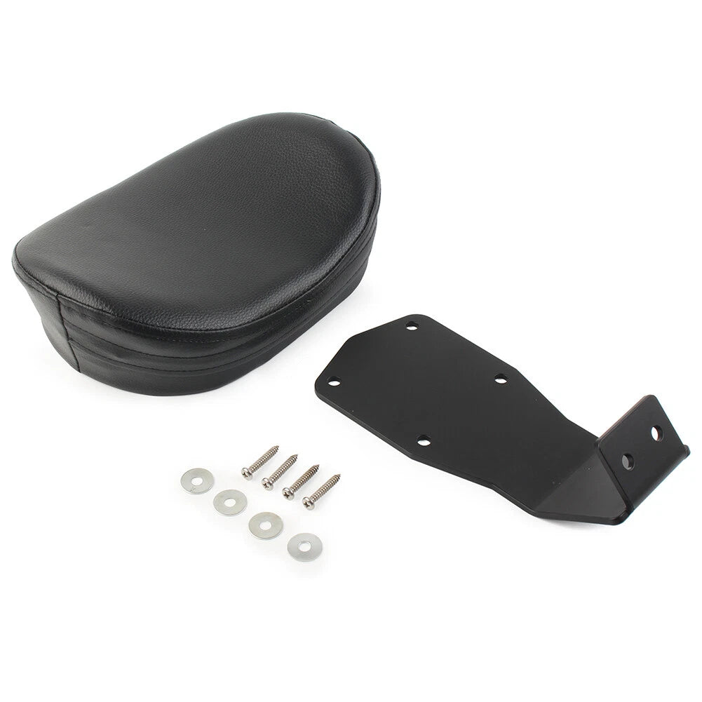 Driver Rider Backrest Cushion Pad Black Fit Suzuki Boulevard C50 VL400 VL800