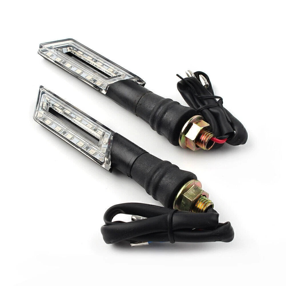 Clear Turn Signal Indicators for Universal Motorcycle (12V)