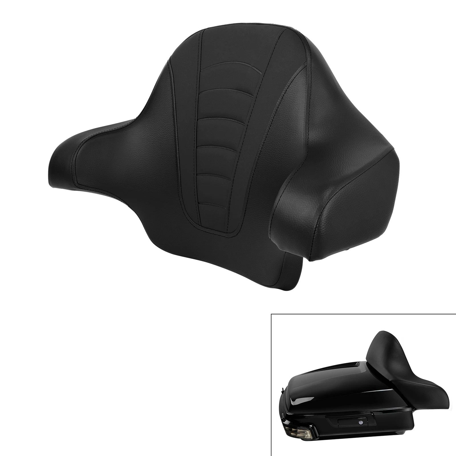 Chopped Trunk Backrest Pad for Harley Electra Glide (2014–2025)