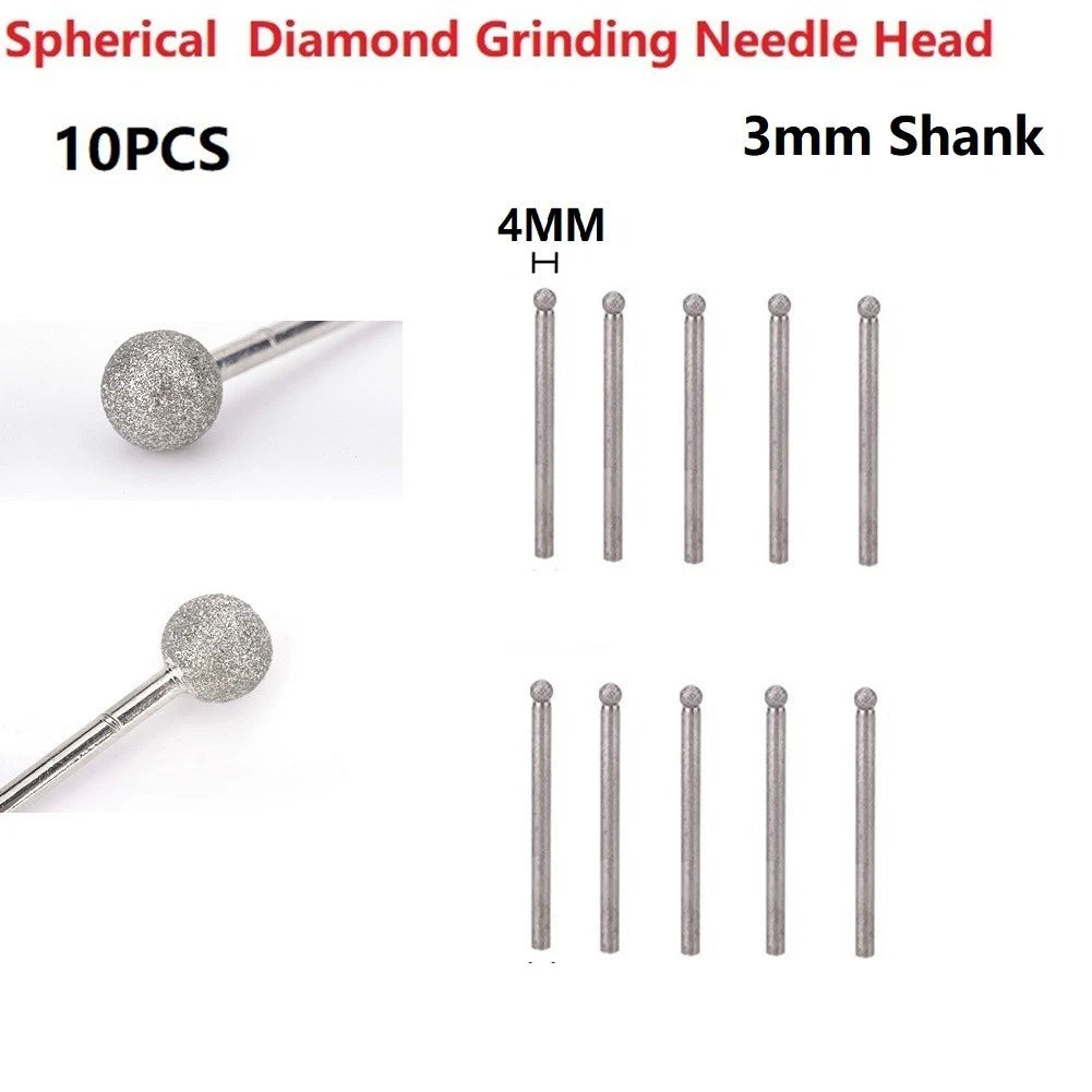 Grinding Needle Head Dressing Kit for Carving Tools (4/5/6/8/10/12mm)