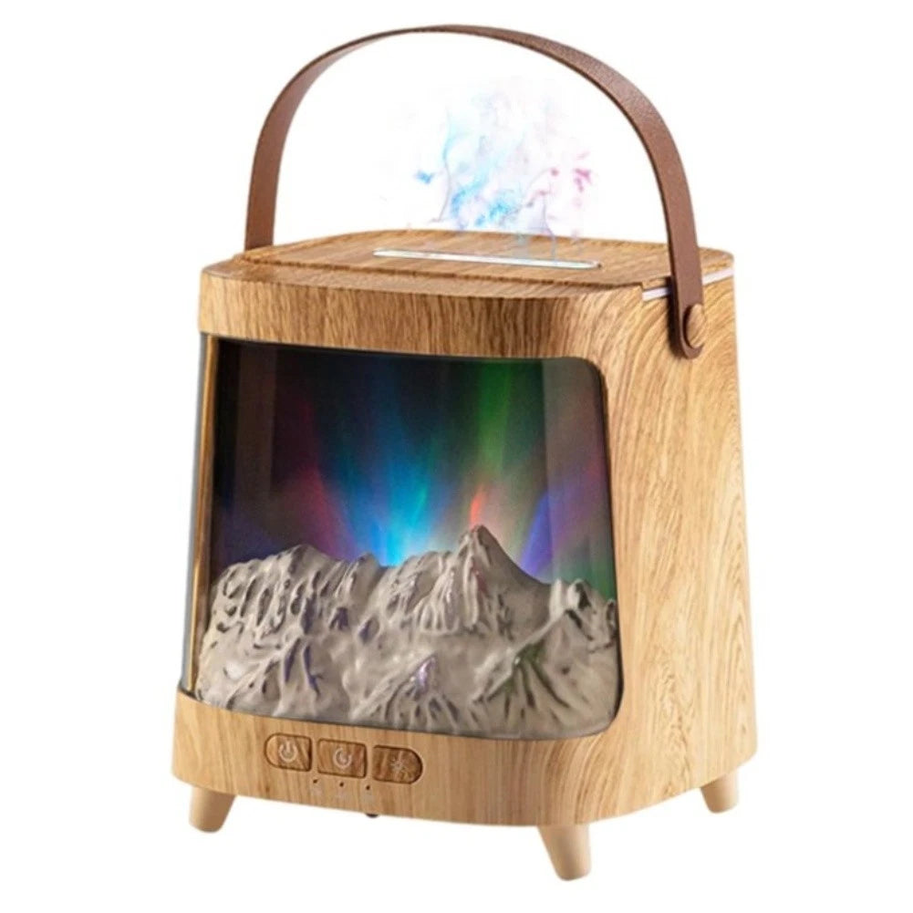 Flame Effect Diffuser with 7 Color LED Lights for Universal Use