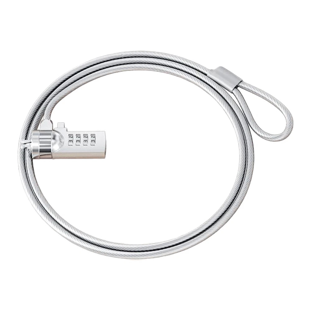 Combination Laptop Lock Steel Wire Rope 4 Digit Resettable Antitheft Device