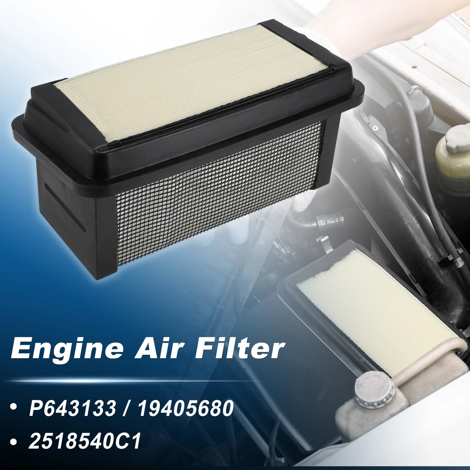 Engine Air Filter Replacement for Chevy Silverado 4500 5500 6500 6.6L (2019–2025)