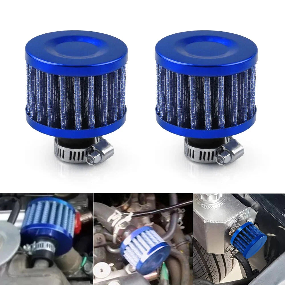 2Pcs Air Intake Filter Turbo Vent for Car Breather Valve Cover