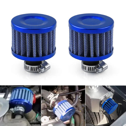 2Pcs Air Intake Filter Turbo Vent for Car Breather Valve Cover