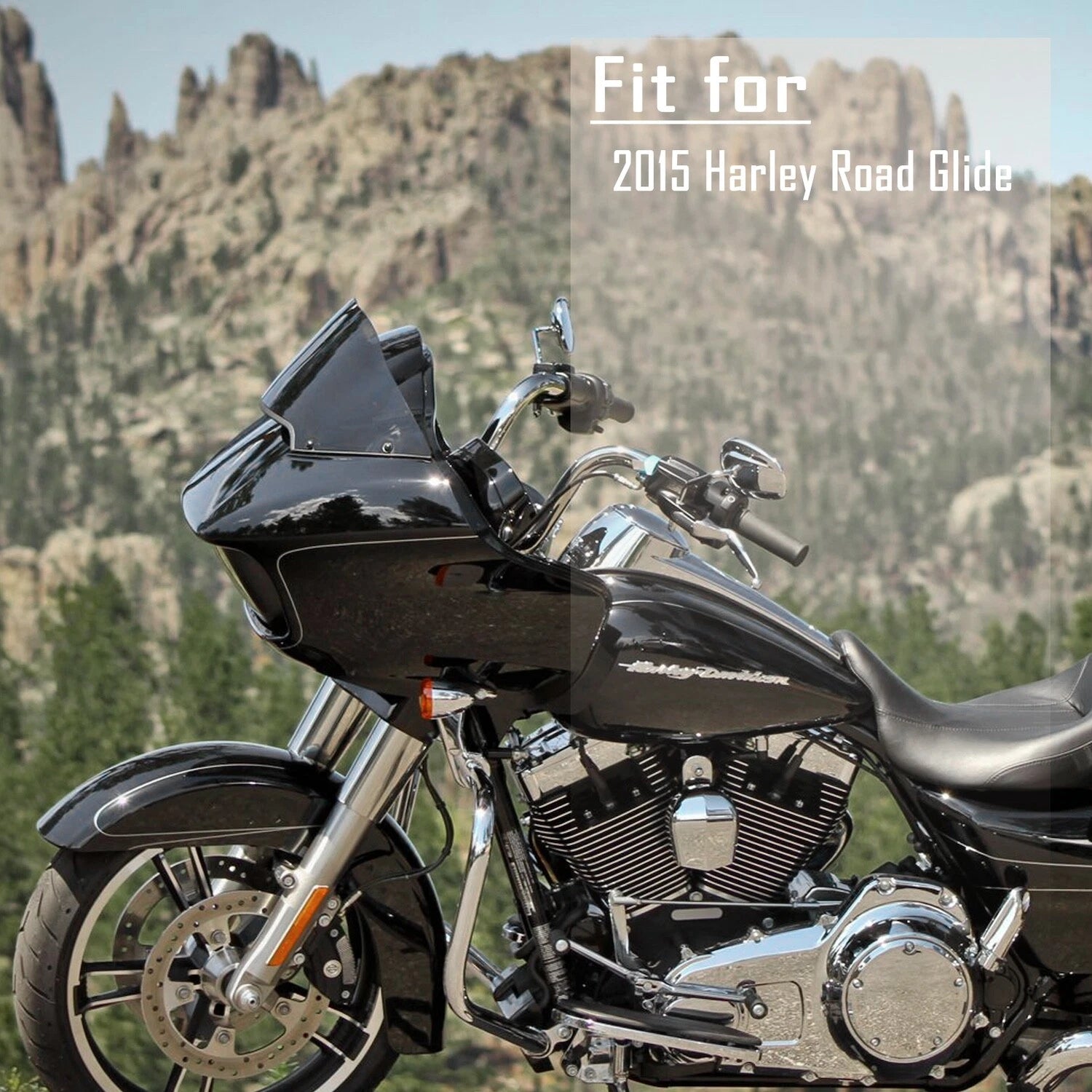 Chrome 12" Prewired Handlebar 1.25" for Harley Road Glide (2015)