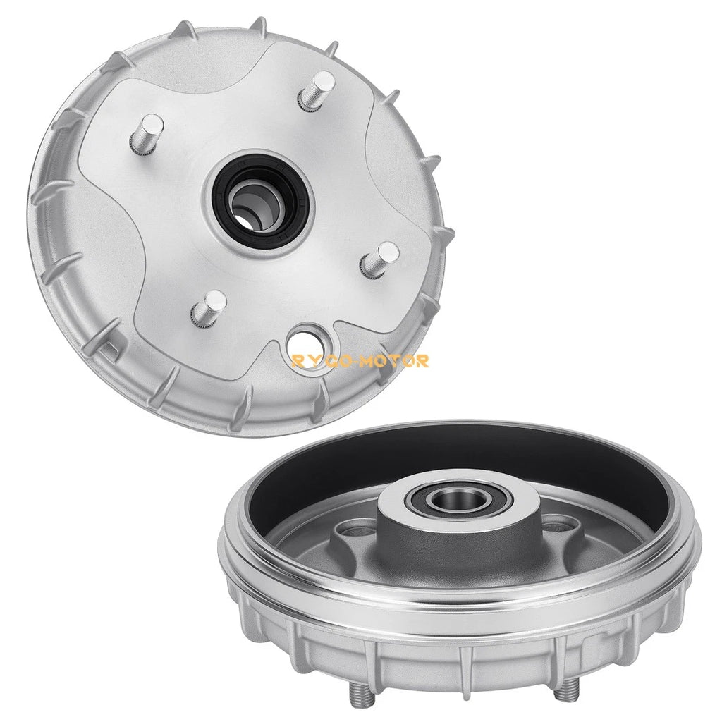 Set of 2 Front Brake Drums for Honda Rancher 350 TRX350TM (2000–2006) 44600-HN4-670