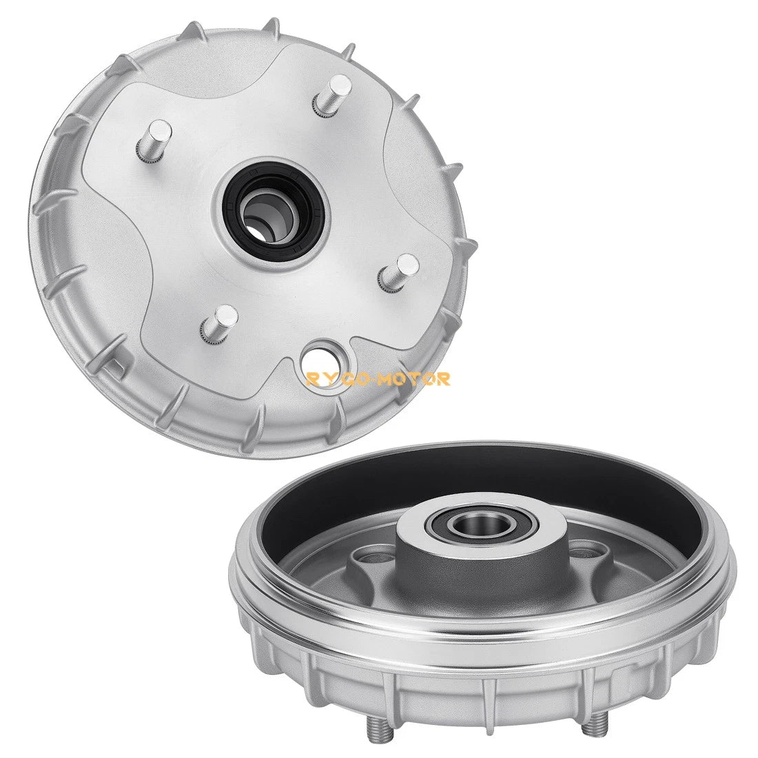 Set of 2 Front Brake Drums for Honda Rancher 350 TRX350TM (2000–2006) 44600-HN4-670