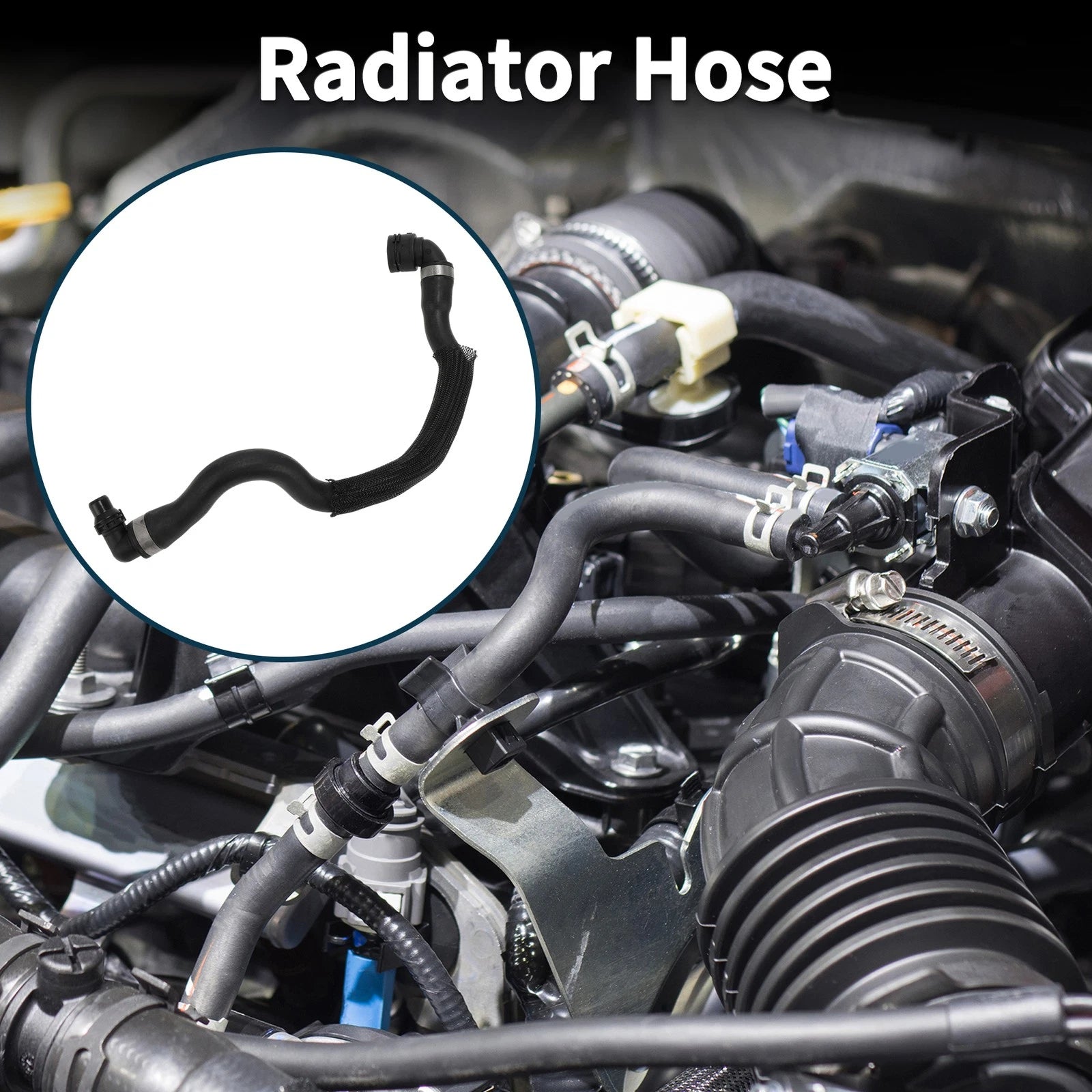 Heater Radiator Hose Replacement for BMW X5 (2013–2018) Black