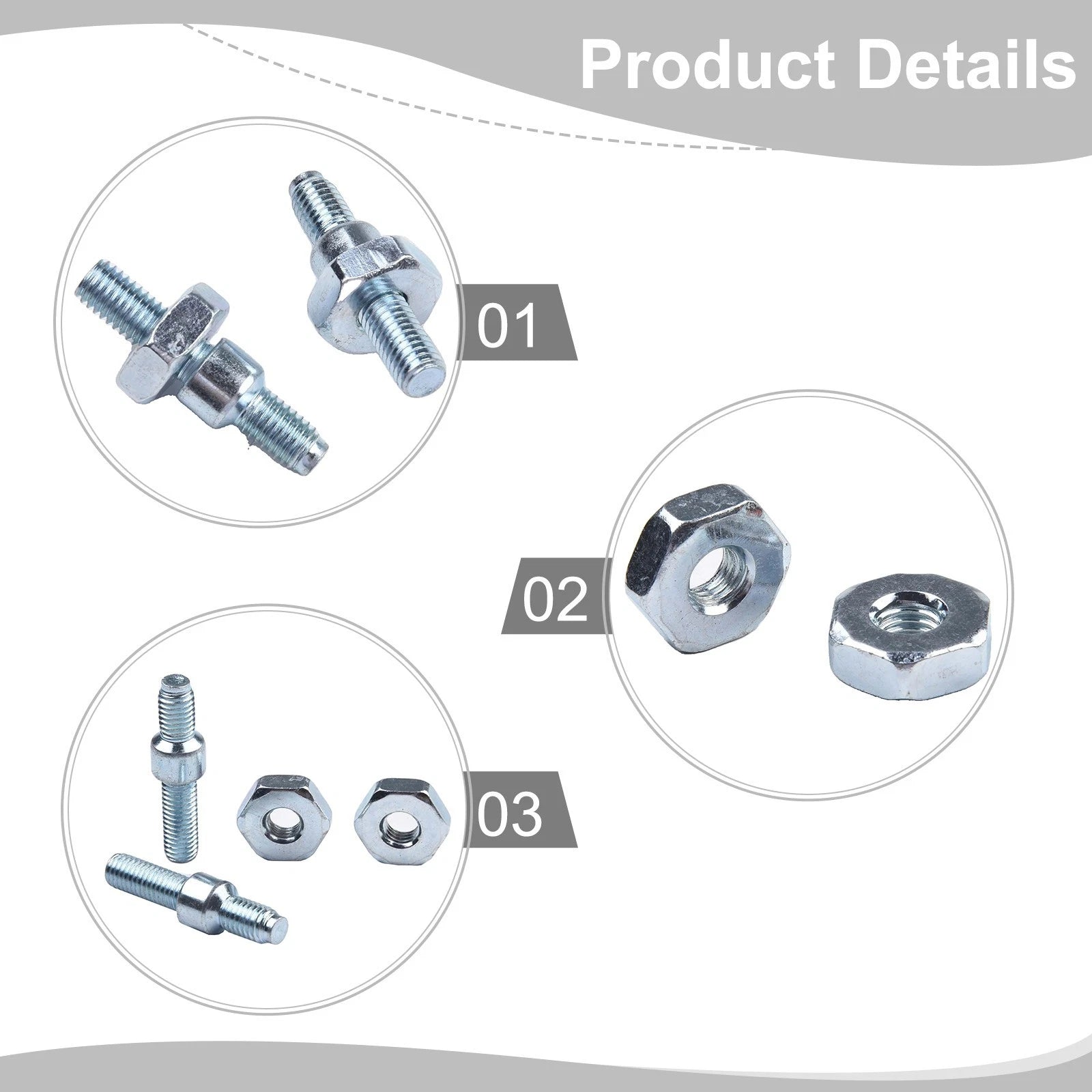 Set of 2 Bar Nuts for MS260 (028 034 026)