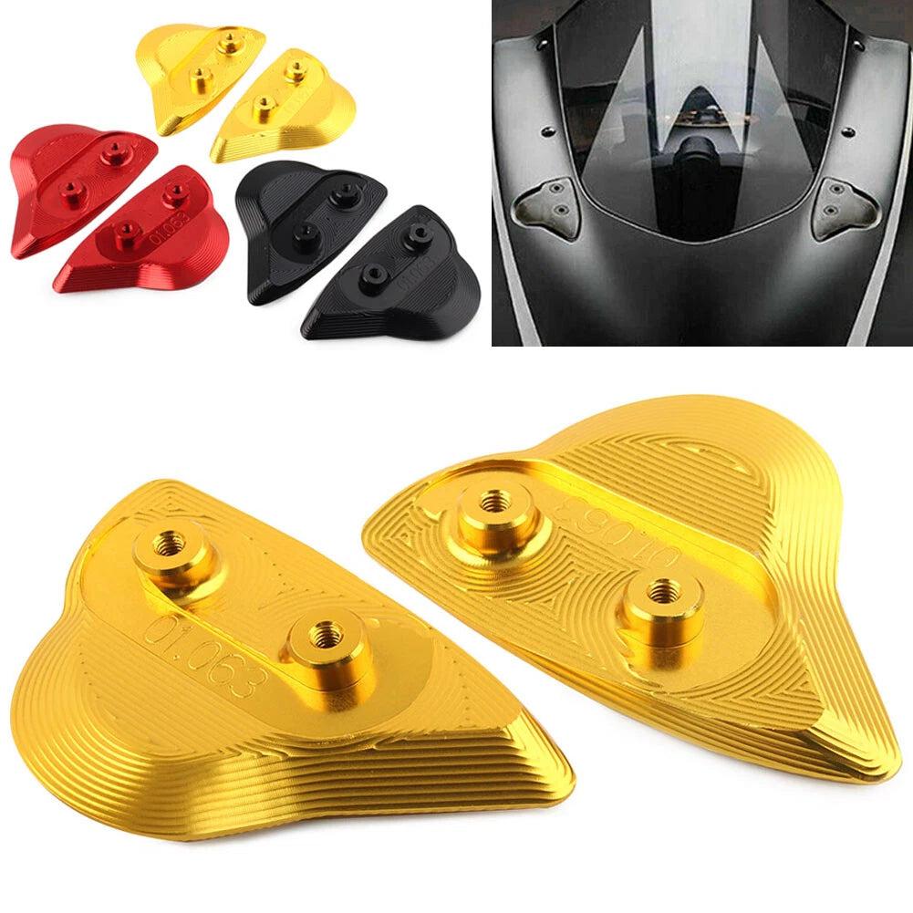 Rearview Mirror Block Off Base Plates for Yamaha YZF-R6 (2017–2024), R7 (2021–2023)