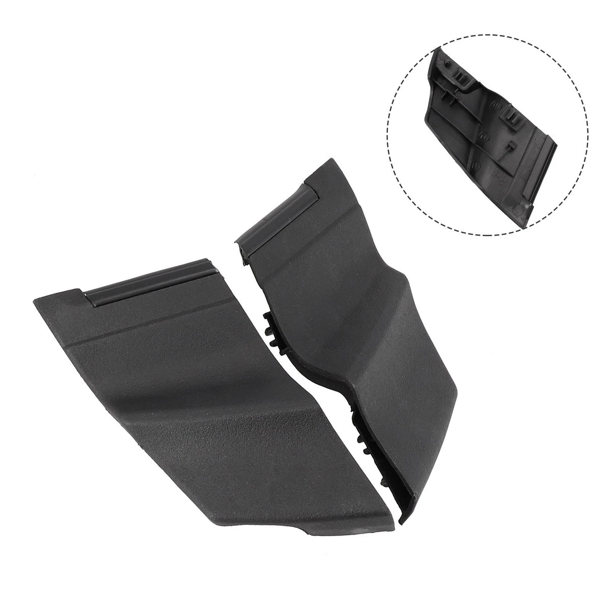 Black Plastic Windshield Wiper Side Cowl Trim for Toyota Yaris (2006–2011)