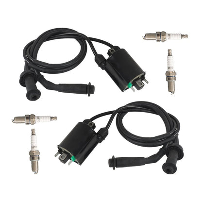 Ignition Coil & Spark Plug Cap for Honda Shadow 1100 VT1100 (1987–2007) 2X