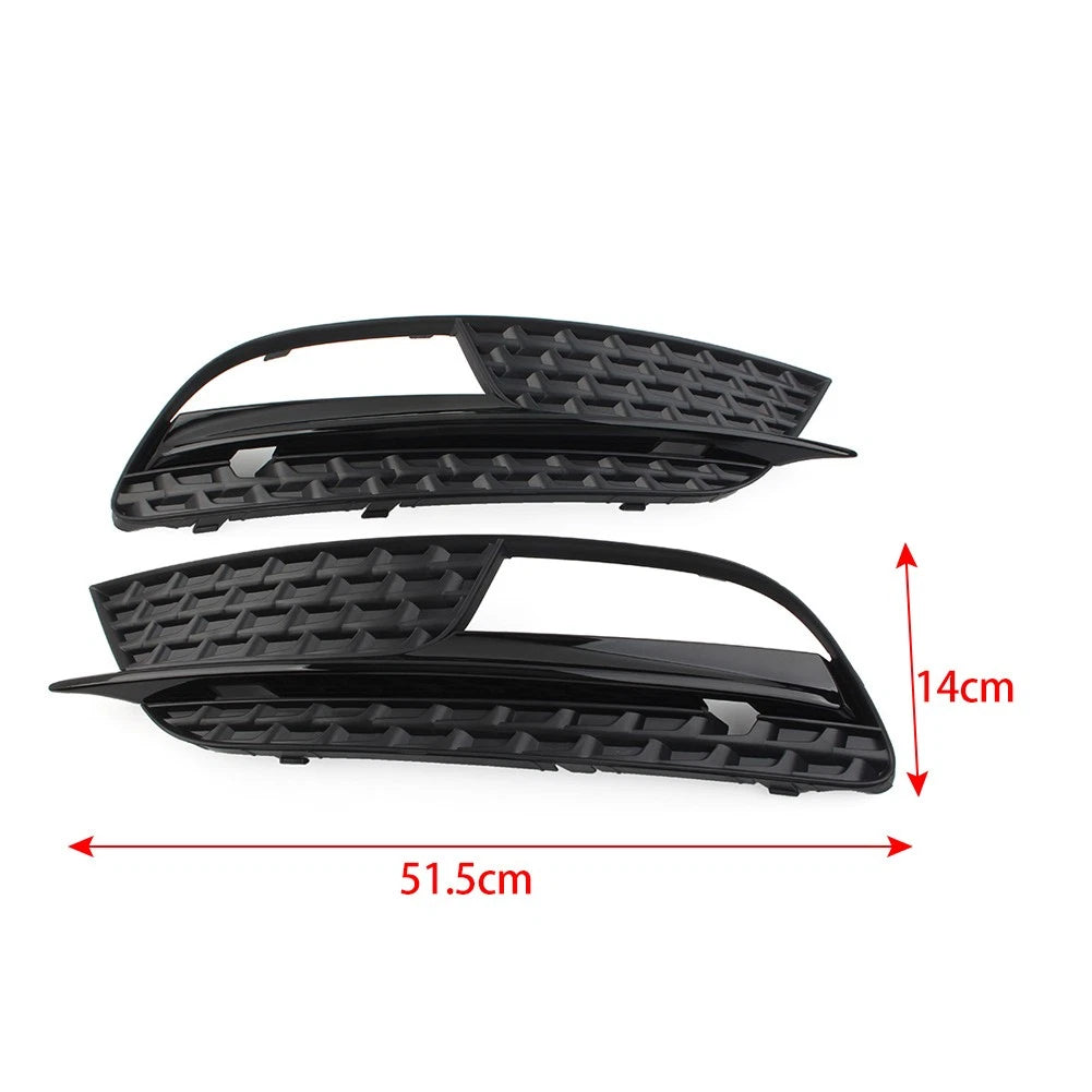 2X Front Bumper Fog Light Grille Cover for Audi A5 (2012–2016)