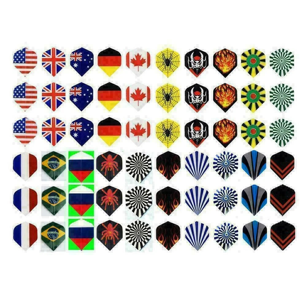 60-Pack Dart Flights for Darts (Multi-Styles) T4D4 Y0M3 Y5O4