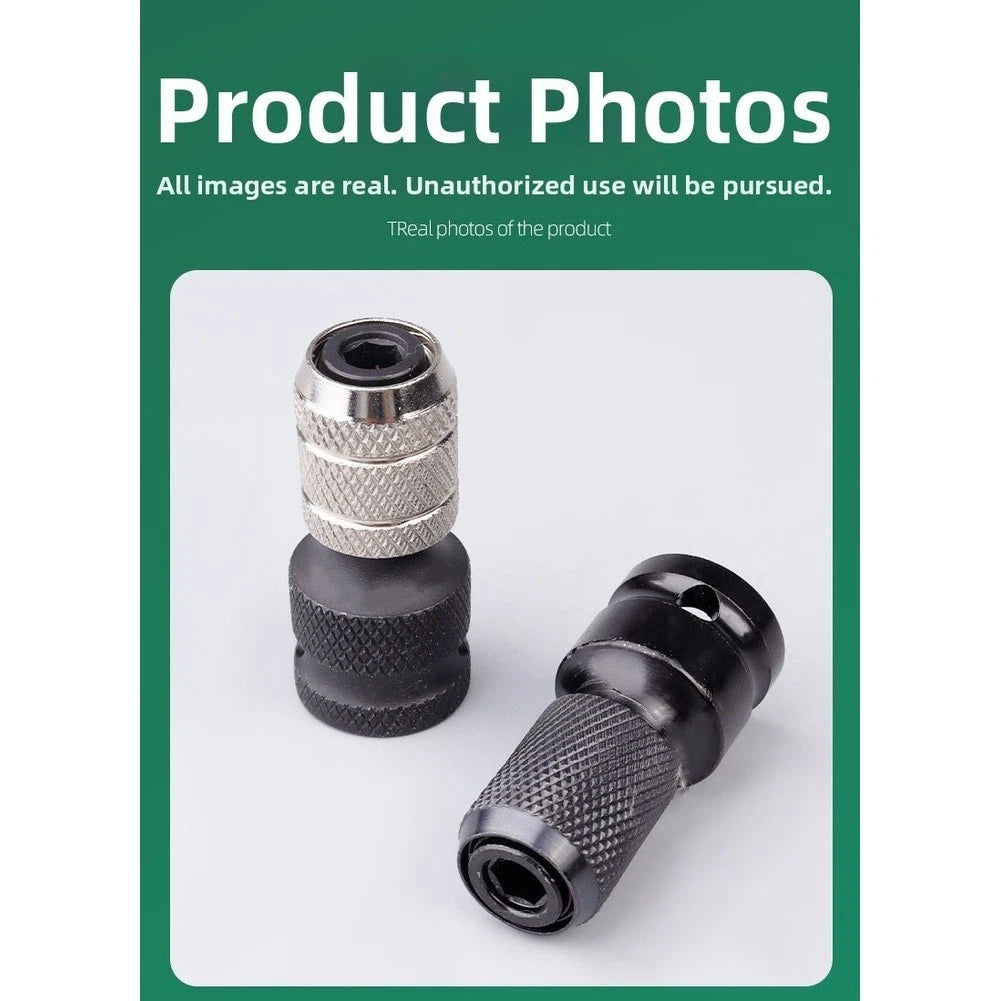 Carbon Steel Socket Adapter for Impact Wrench 1/2 to 1/4 Hex Conversion