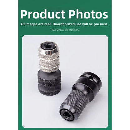 Carbon Steel Socket Adapter for Impact Wrench 1/2 to 1/4 Hex Conversion