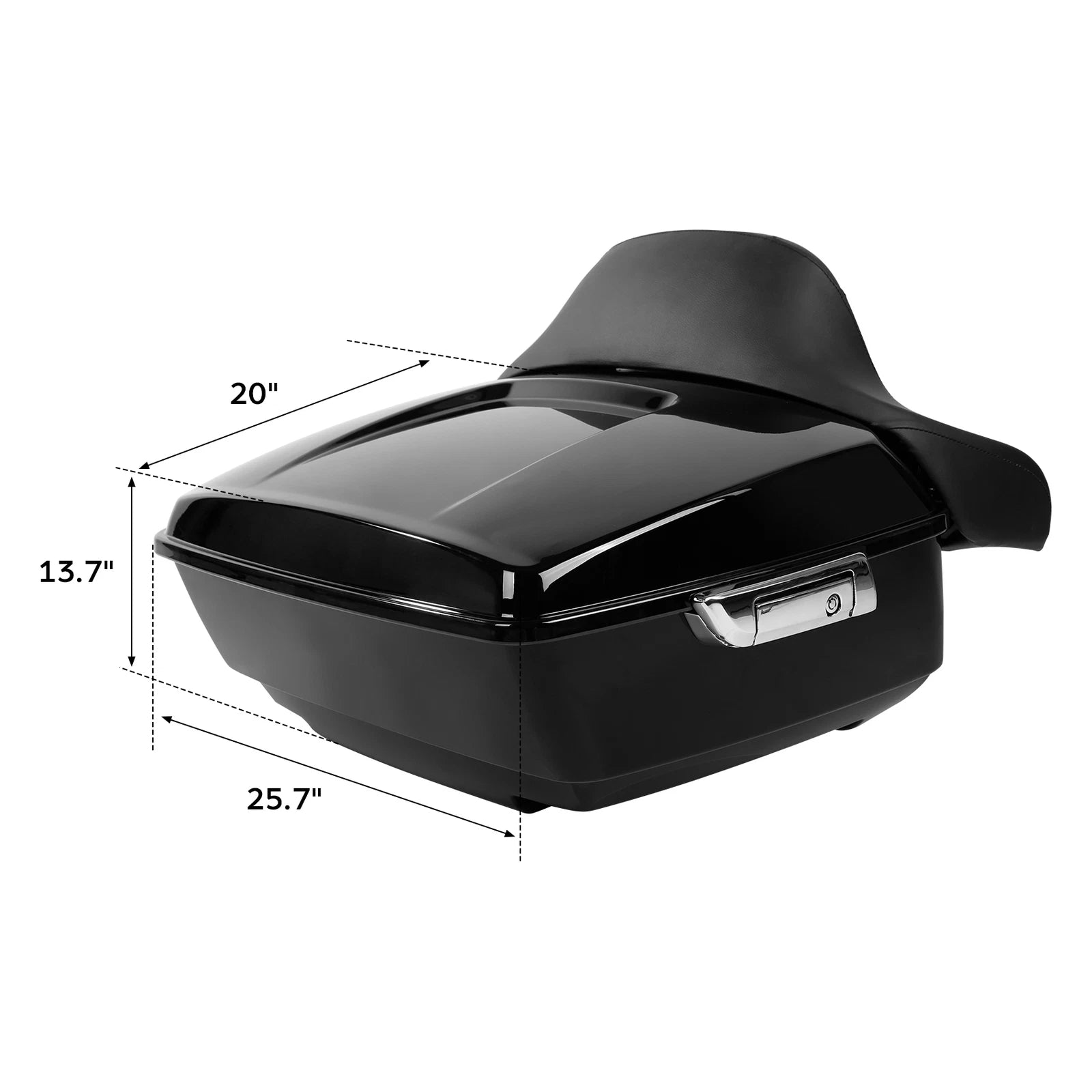 Trunk Backrest Pad Mounting Rack for Harley Fatboy (2008–2016)