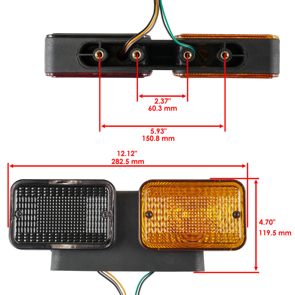 Complete Left Taillight for John Deere 3035D 3043D 4044M 4049M 4052M (2005–2018)