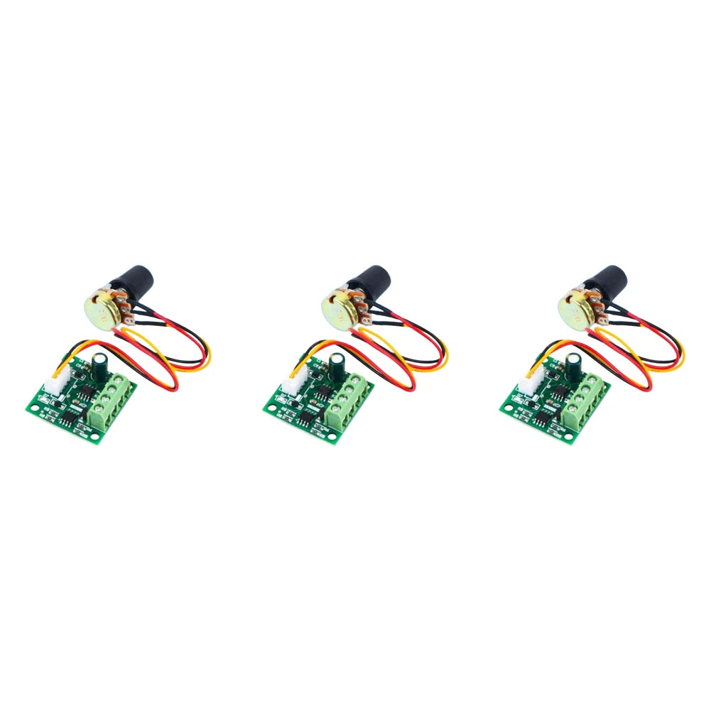 3X DC Motor Controller Module for PWM 1.8/3/5/6/12V 2A Rated