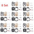 Set of 8 Carburetor Gasket Kit for Walbro 43CC 52CC (40-5/44F-5 34F 36F 139F)