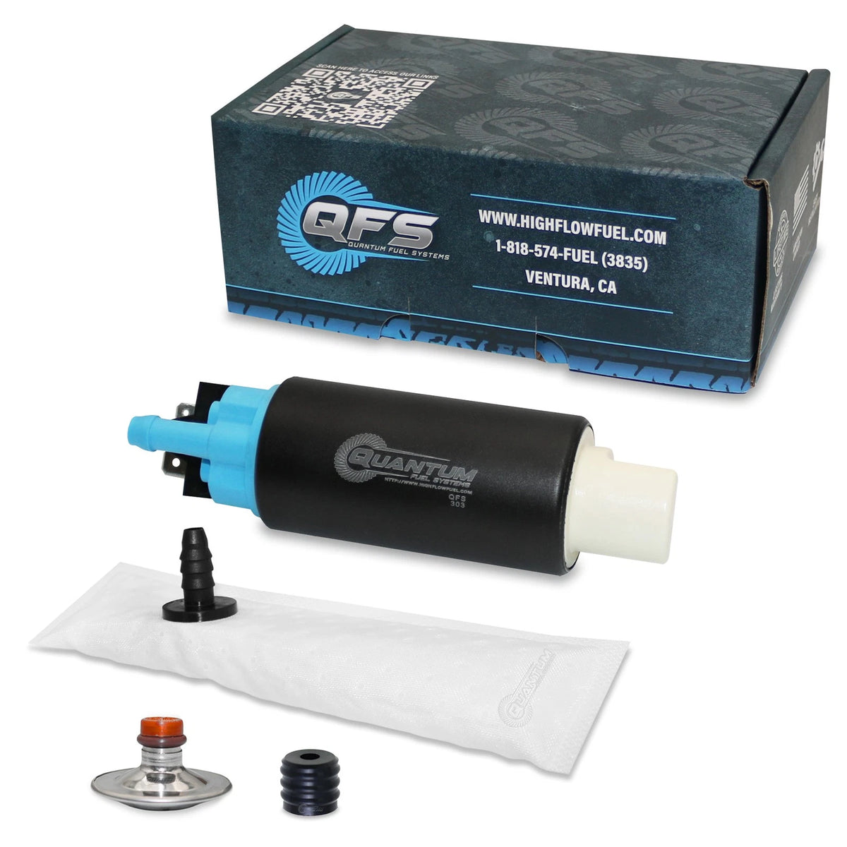 Fuel Pump w/ Strainer & Regulator for Arctic Cat Kymco ATV/UTV (QFS-303-UR)