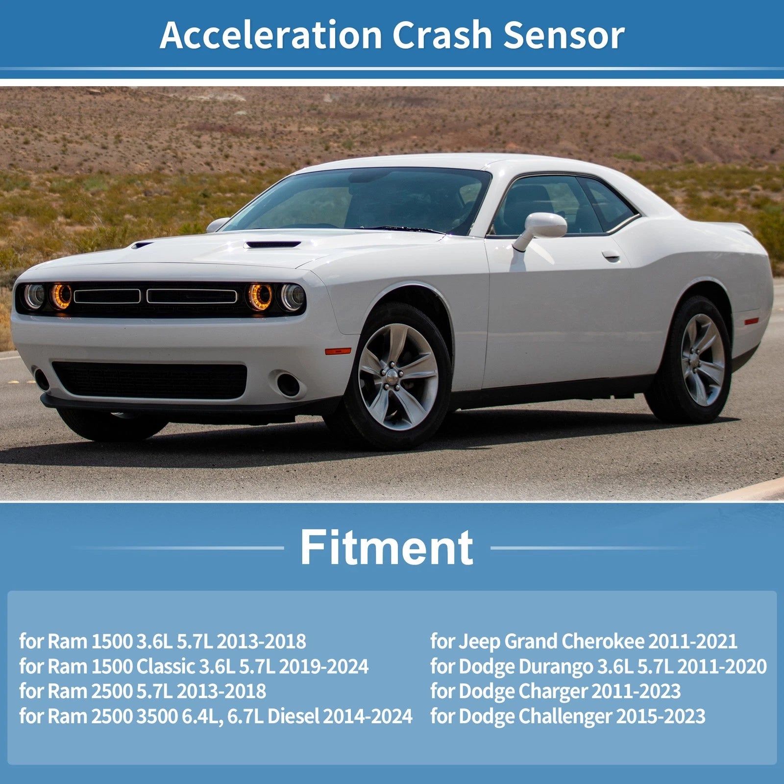 Acceleration Crash Sensor No.56054085AA for Ram 2500 3500 (2014–2024)