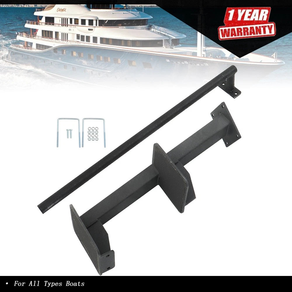 2 Steps Boat Trailer Steps with Handrail for Boat Trailers