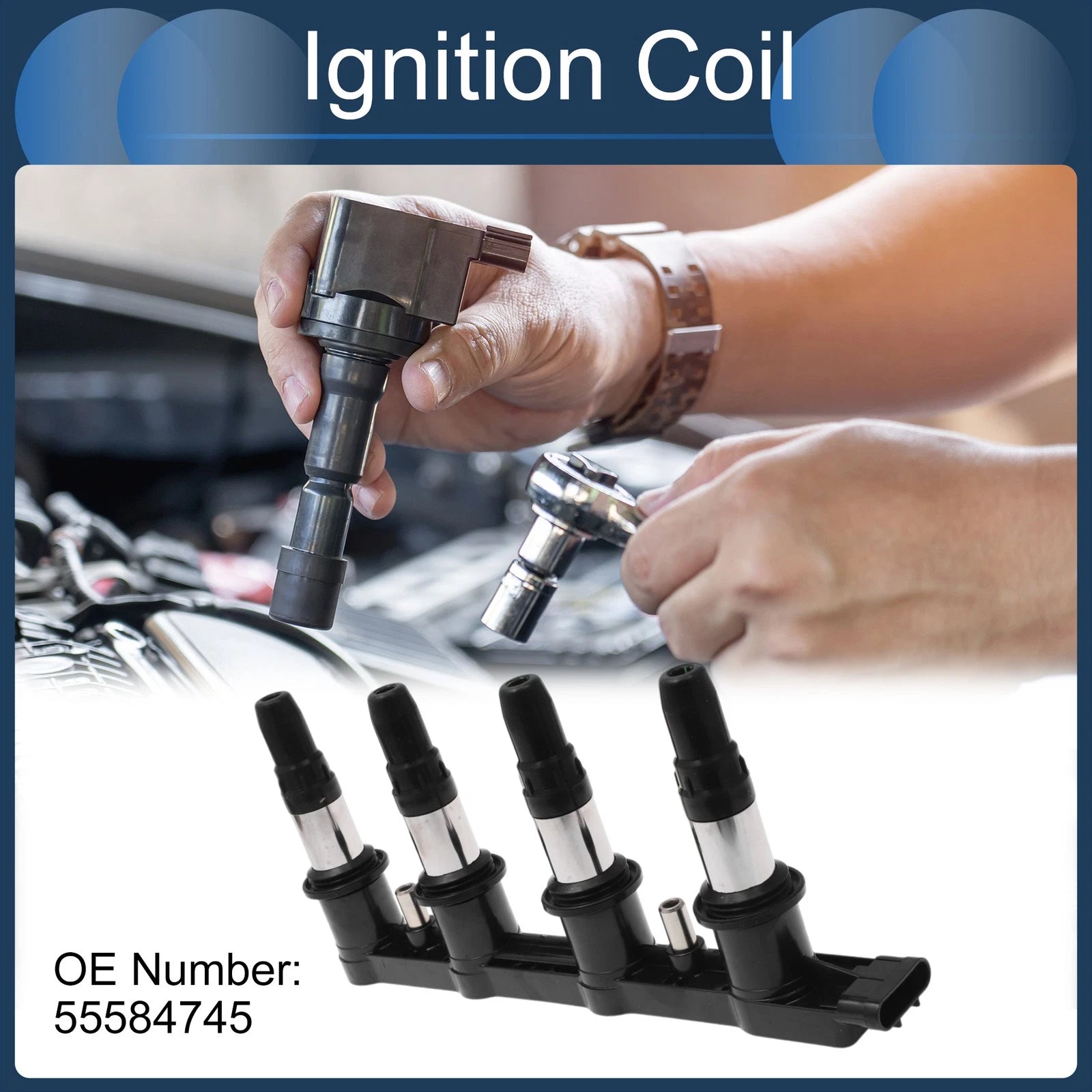 Ignition Coil Pack No. 55584745 for Chevrolet Aveo 1.6L (2009–2011)