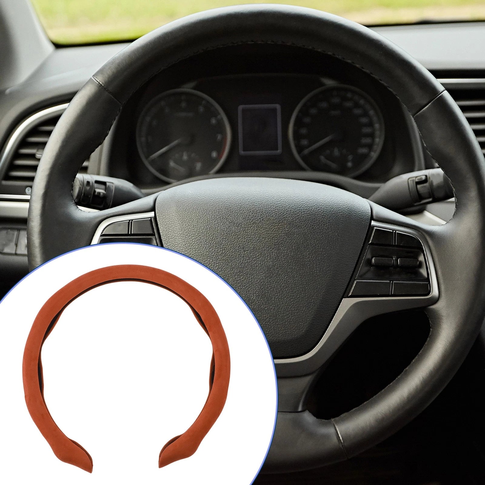 Steering Wheel Cover for ABS Car (14.96") - Orange