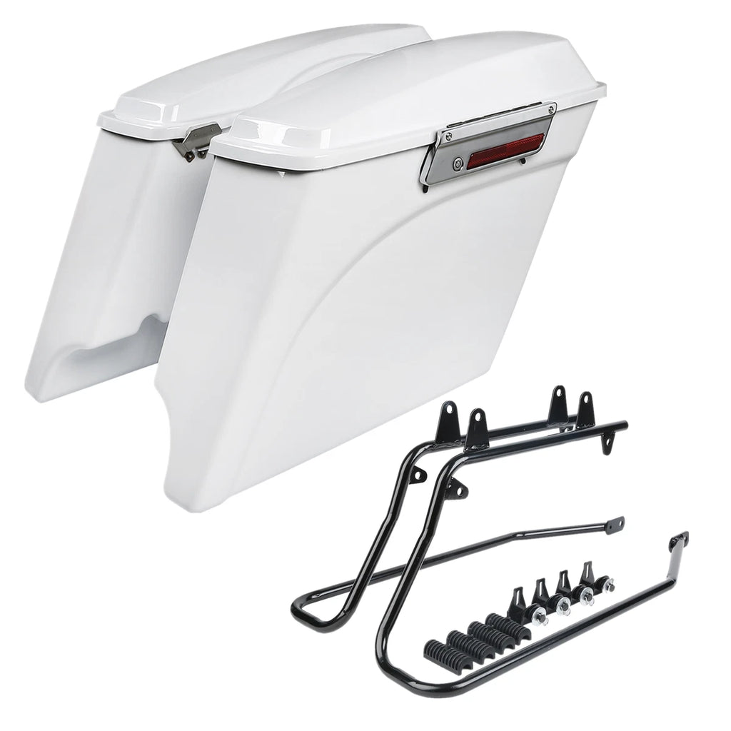 5" Stretched Saddlebags & Conversion Bracket for Harley Softail (1984–2017)