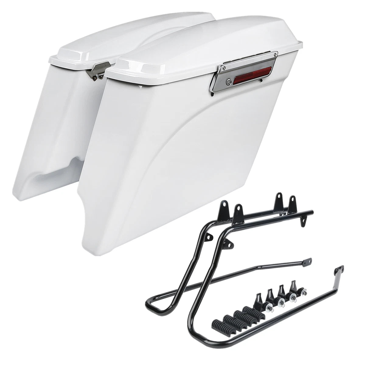 5" Stretched Saddlebags & Conversion Bracket for Harley Softail (1984–2017)