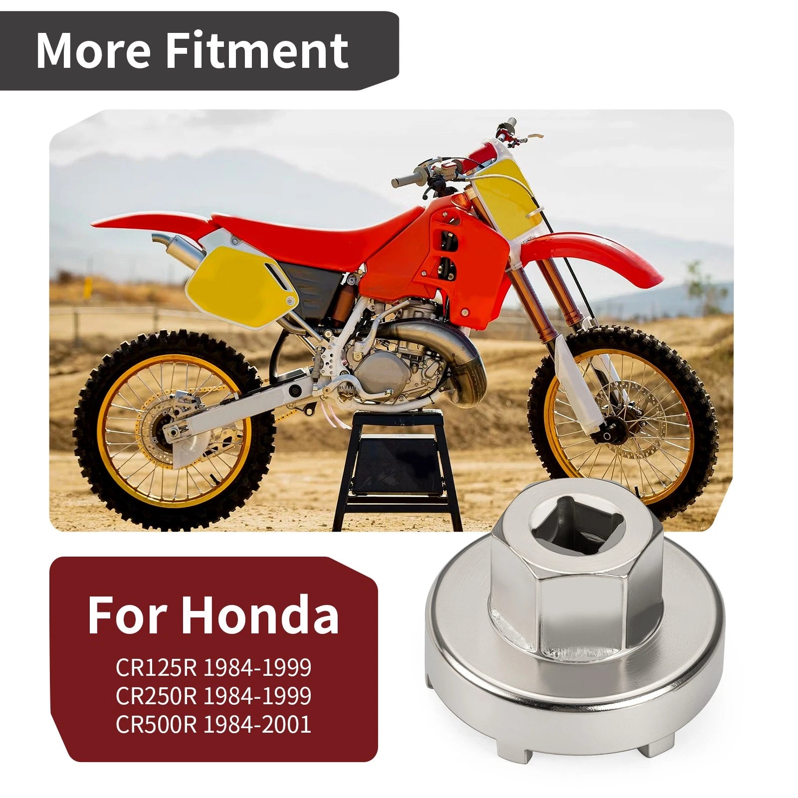 44mm Rear Wheel Bearing Seal Retainer Tool for Honda CR125R CR250R CR500R (1984–2001)