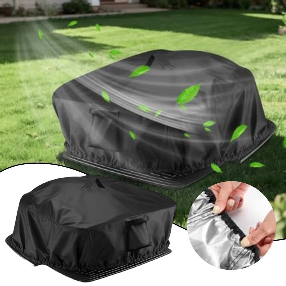 All Weather Robotic Lawnmower Cover with Windproof Secure Fit