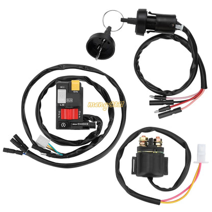 Handlebar Key Starter Relay Switch Kit for Honda FourTrax 300 TRX300 FW (1990–1995)
