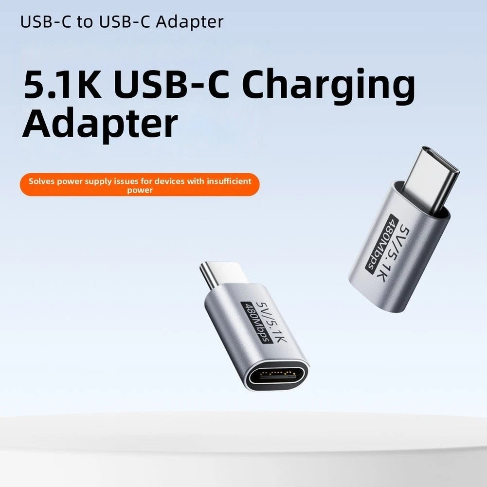 5V 5.1K Resistor USB-C Charging Adapter for Portable Devices (2023)