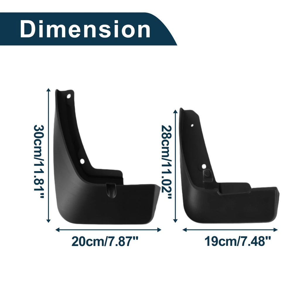 Mud Flaps Splash Guards 1 Set Mud Guards for Volkswagen Talagon (2021–2023)
