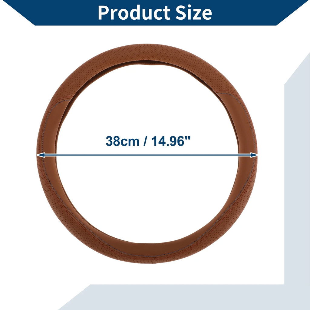Rubber Steering Wheel Cover for Universal Fit (14.96")
