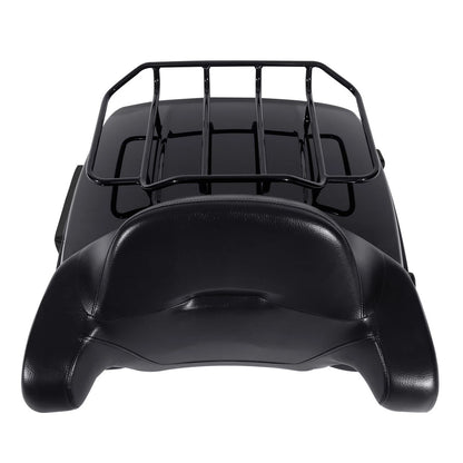 2X King Trunk Luggage Backrest Mounting Rack for Harley Fat Boy (2008–2017)