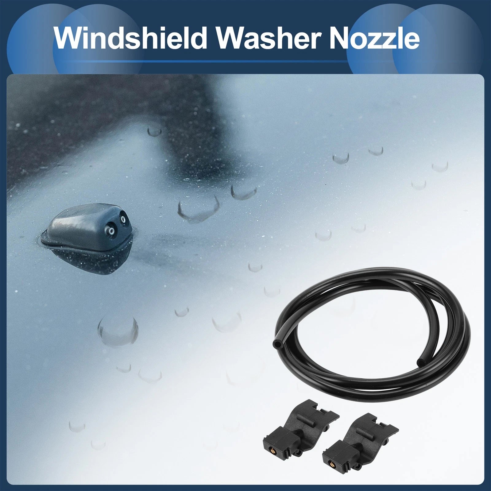 Windshield Washer Nozzle with Hose Replacement for Toyota Camry (2007–2011)