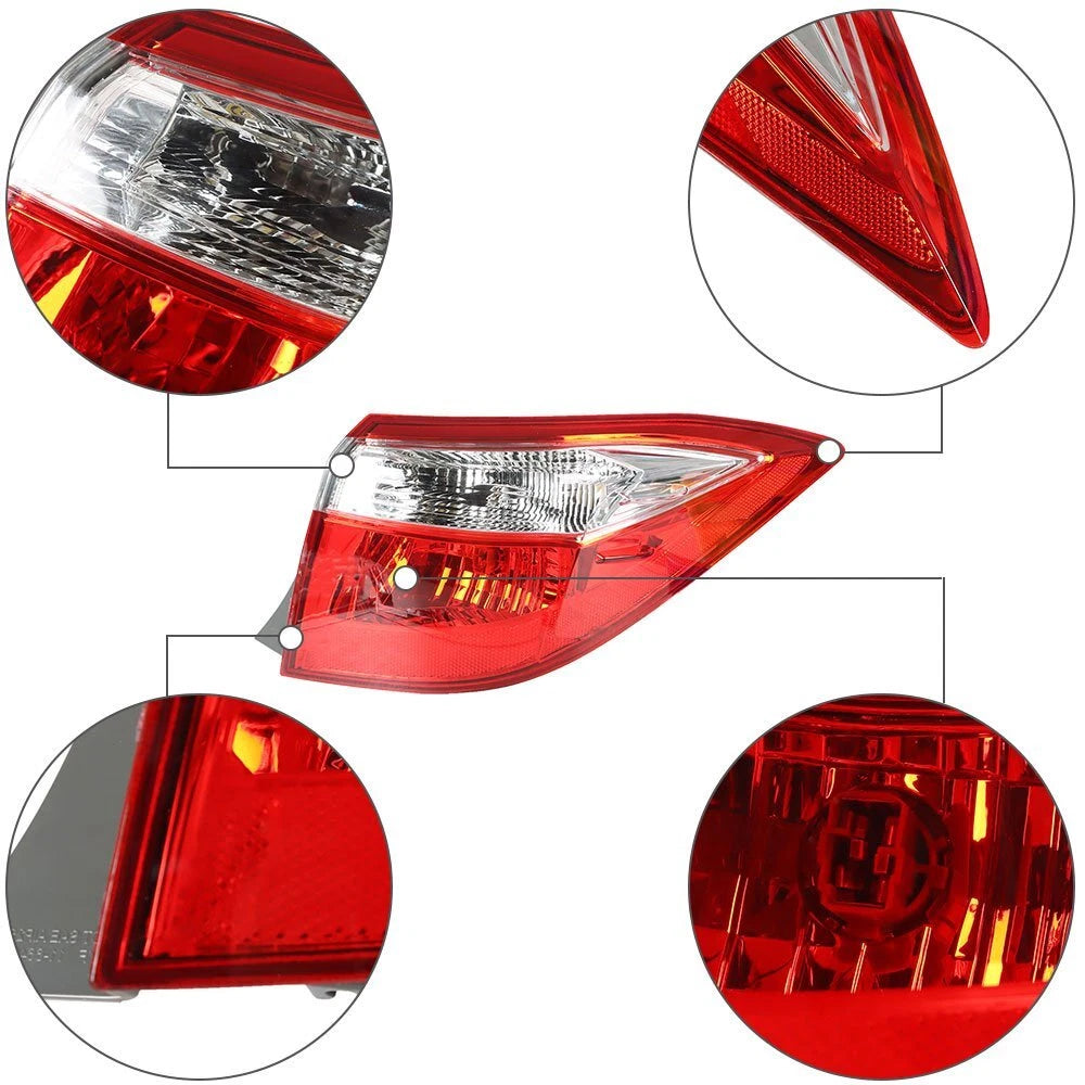 Tail Light for Toyota Corolla (2014–2016) Right Side Chrome Halogen
