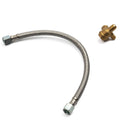 2X 350mm Air Compressor Flexible Hose with Check Valve Connecting Pipe