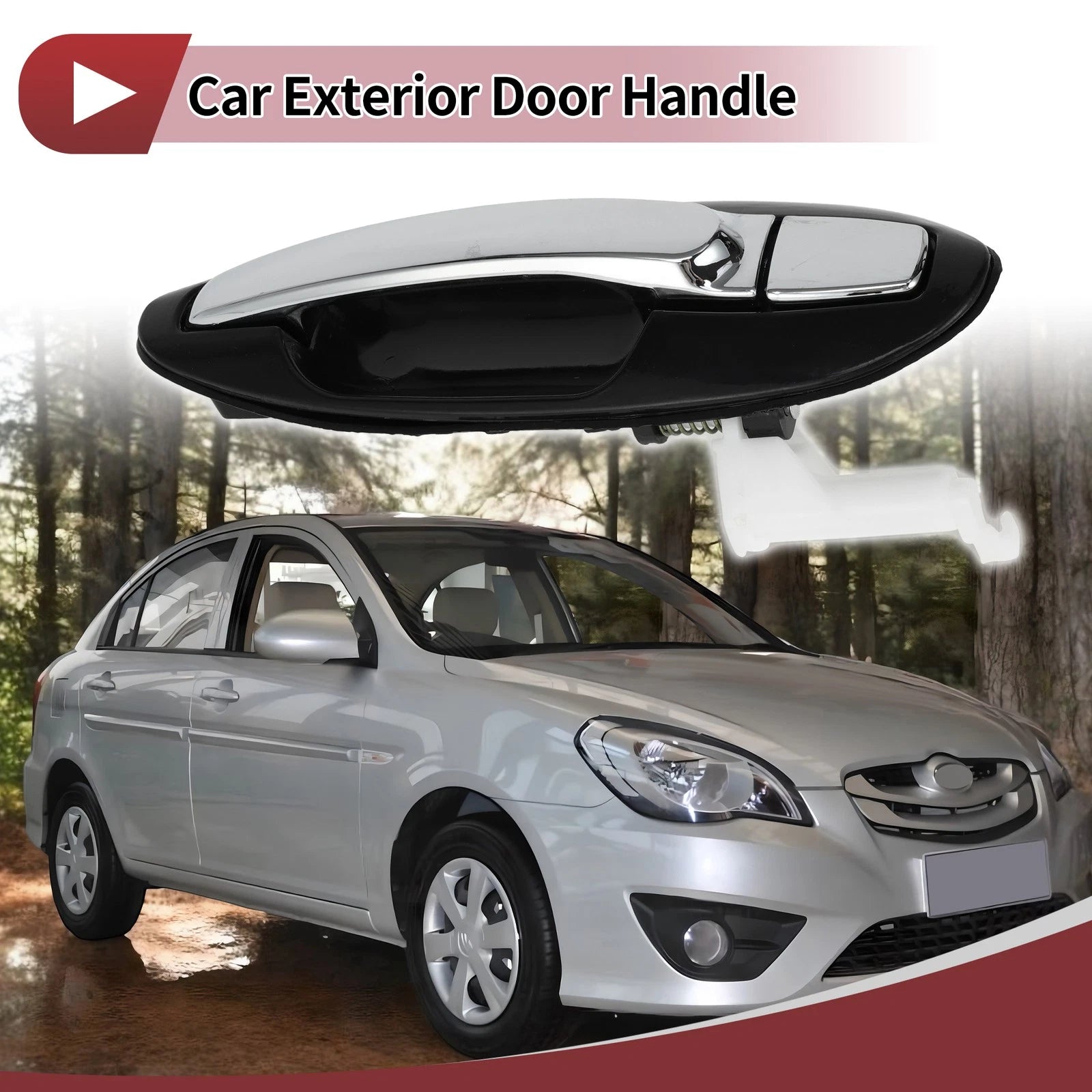 Door Handle Rear Right Replacement for Hyundai Sonata (2002–2005)