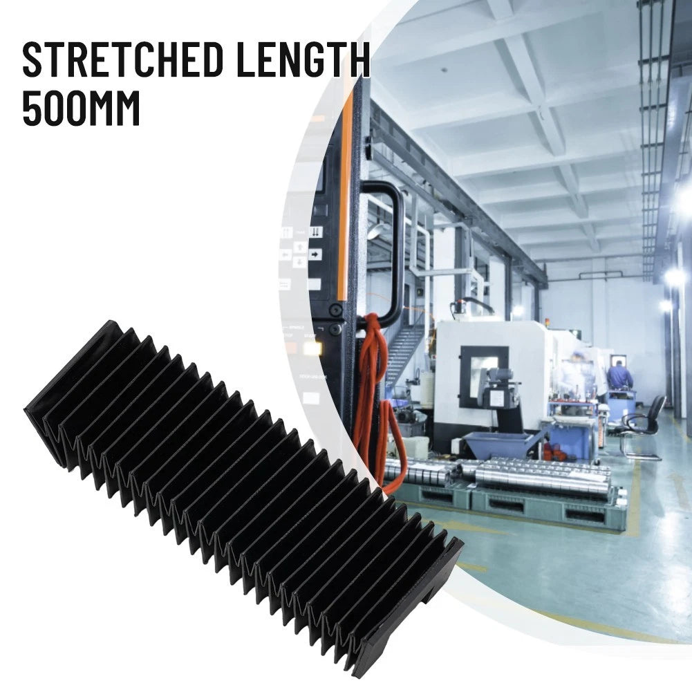 Dust Cover Bellows for CNC Guide Rail (Linear Black)
