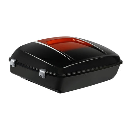 Chopped Trunk for Harley Touring (2014–2023) Sunset Orange/Black Fade