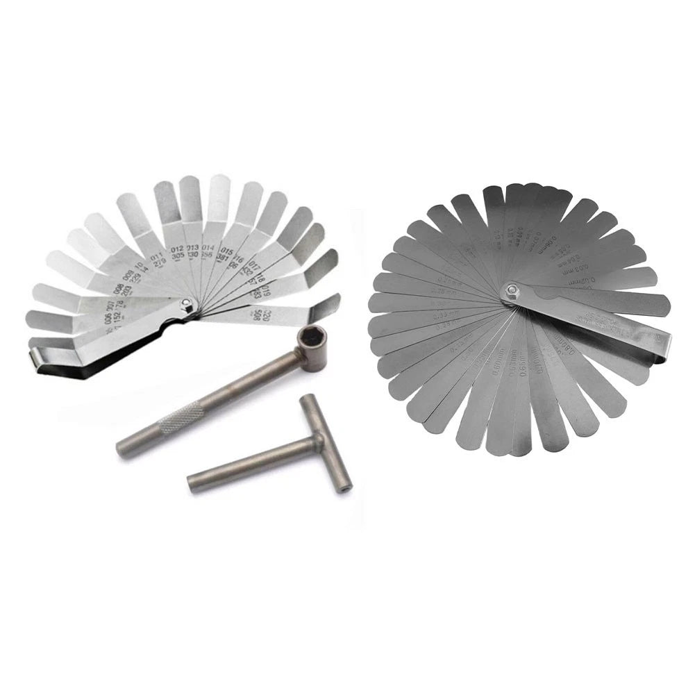 Set of 4 Motorcycle Engine Valve Screw Regulating Tools with Feeler Gauge