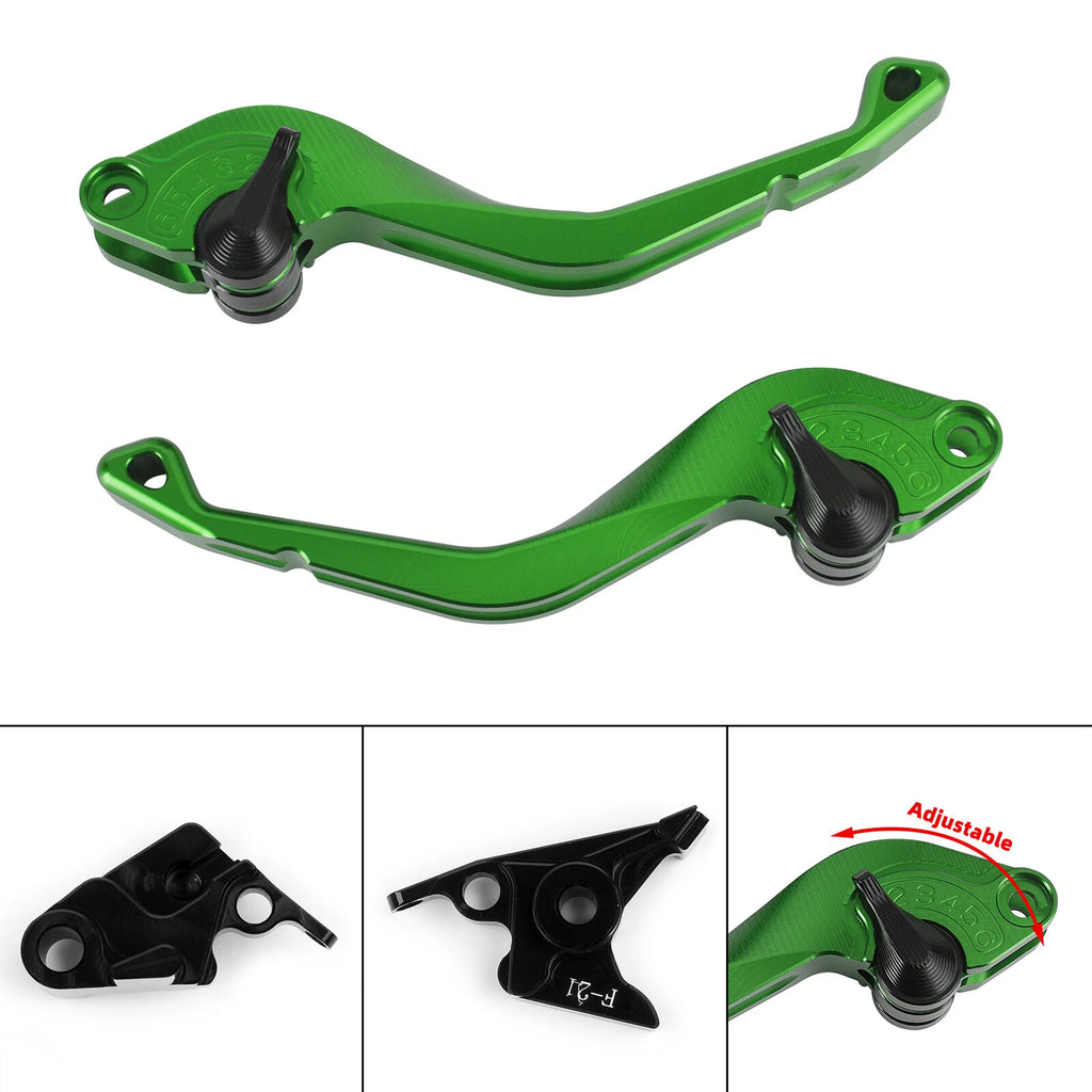 CNC Short Clutch Brake Lever for Kawasaki Z650, Versys 1000, Z900 (2017–2023)