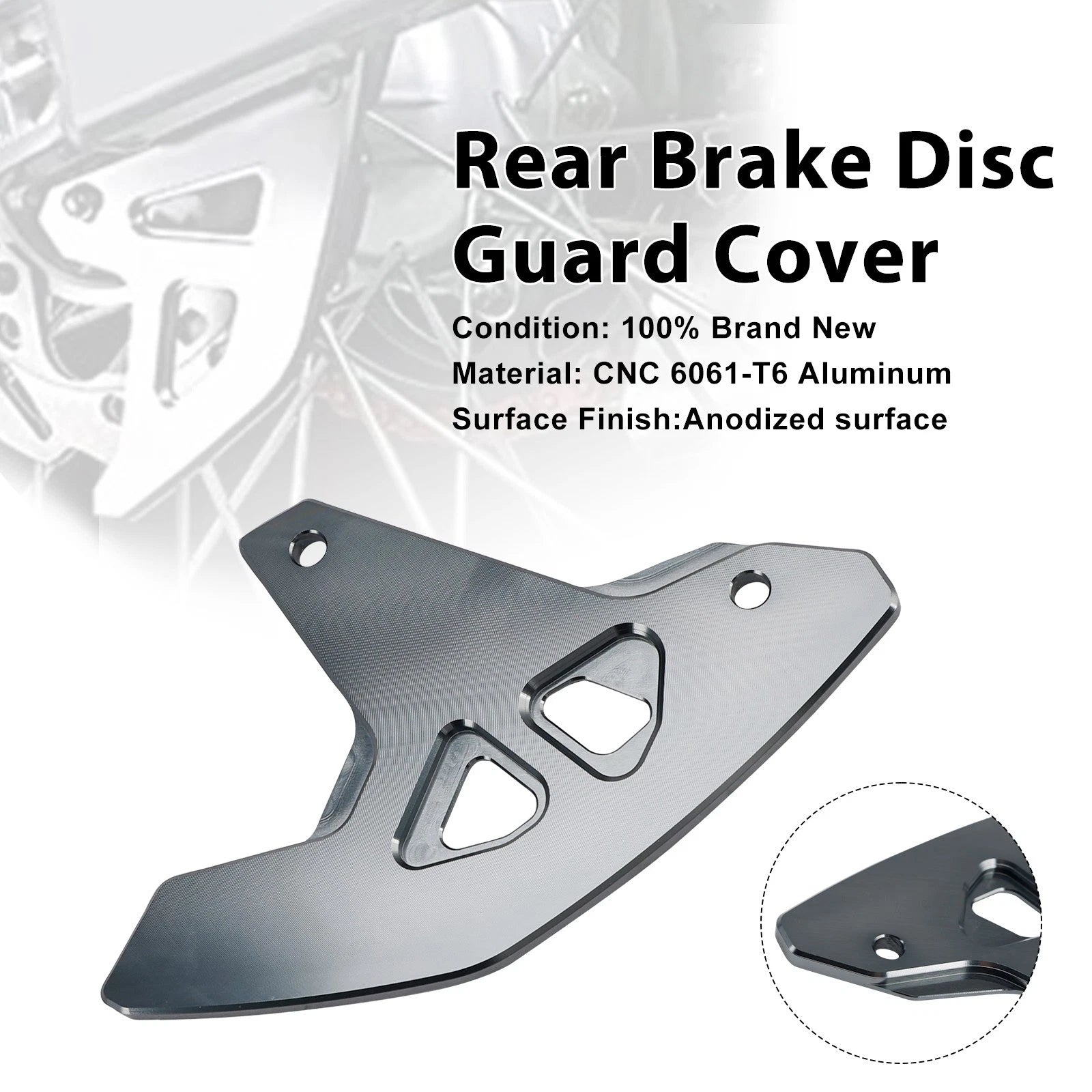 Rear Brake Disc Guard Cover for Suzuki DR-Z400SM (2000–2024) DRZ400/S/E