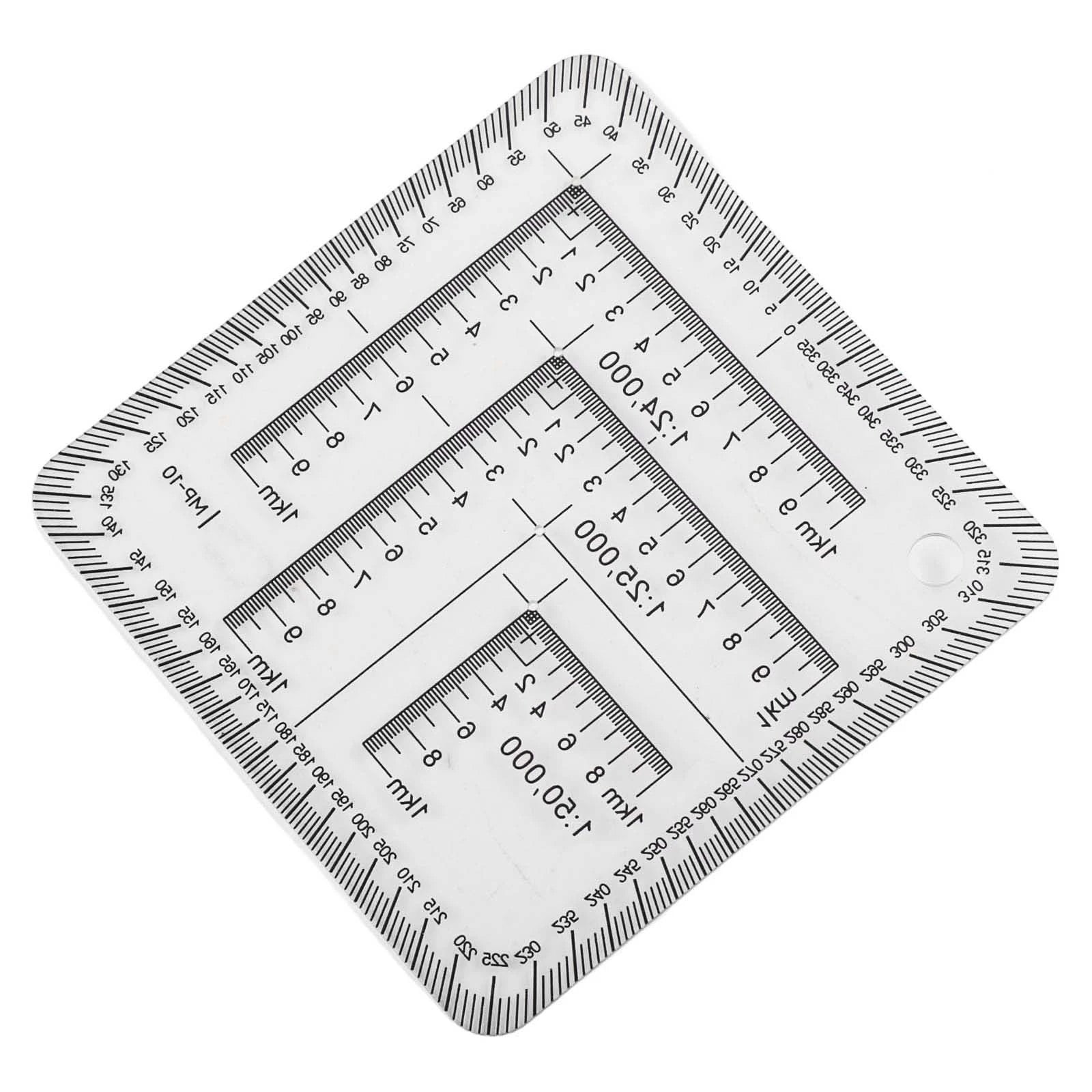 2X 75 Inch Transparent Ruler for Surveying and Engineering
