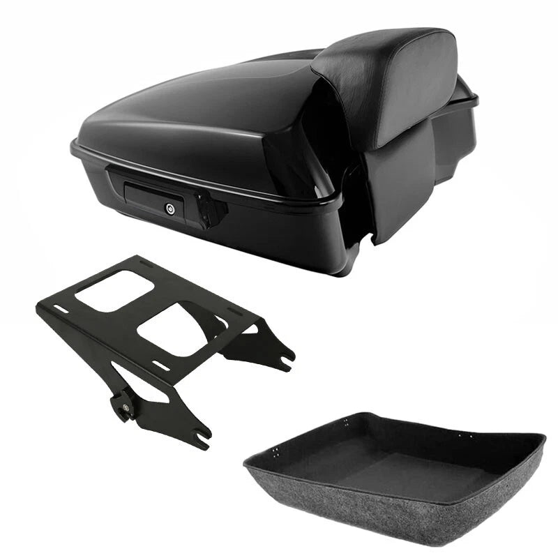 Chopped Trunk Backrest Mount Rack for Harley Road Glide (2014–2026)